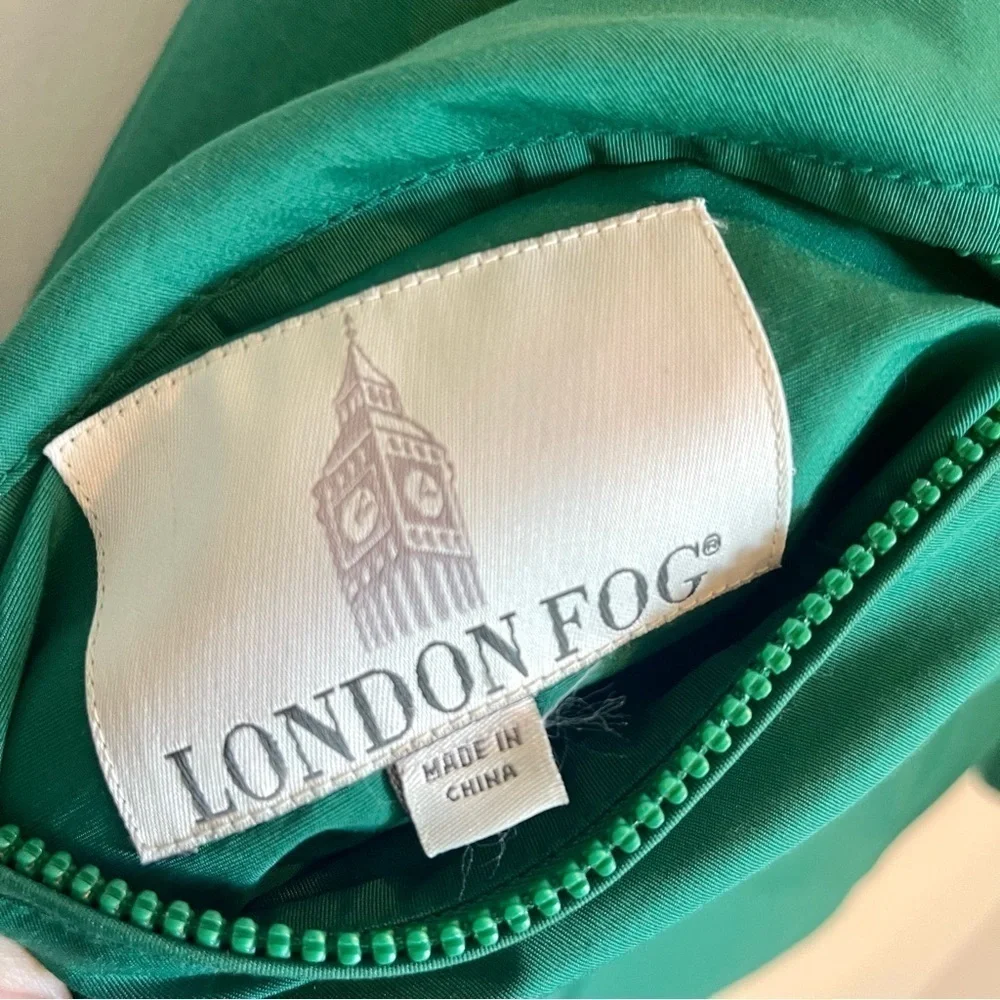 London Fog Rare Green & Black Reversible Utility‎ Jacket - Men's SZ Small